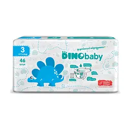 Підгузки Dino Baby Розмір 3 (4-9 кг) 46 шт (4823098410607) - мініатюра 3