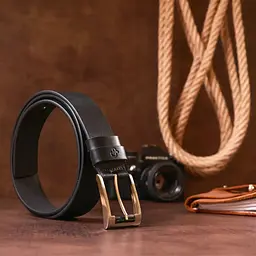 Чоловічий шкіряний ремінь GRANDE PELLE 120х3,7 см acs0024429 - мініатюра 7