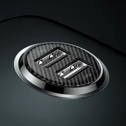Автомобільний зарядний пристрій Baseus Grain Pro 4.8A 2USB (CCALLP-01) Black [67979] - мініатюра 4
