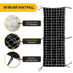 Розкладне крісло ліжко з оксамитовим матрацом LEOBRO (LB-FCB-G4-PAT) - мініатюра 8