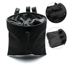 Тактична Сумка скидання, Підсумок під скидання магазинів Чорний molle Drop Pouch B214