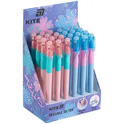 Ручка гелева пиши-стирай Kite Smart 3 синя упаковка 24 шт. (K26-098-3) - мініатюра 4