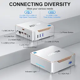 Неттоп NiPoGi GK3V (665878522049) - мініатюра 4