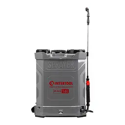Обприскувач INTERTOOL DT 9016 акумуляторний ранцевий, обєм 16 л, продуктивність 3.1 л хв, акумулятор 12 В 8 Аг - мініатюра 2