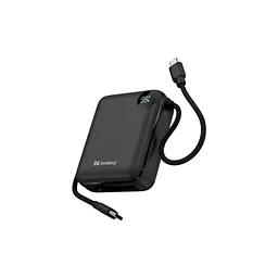 Батарея універсальна Sandberg 10000mAh PD/3.1/20W, QC/3.0, USB-C In/Out, with 2 cables USB-C (421-26) - мініатюра 3
