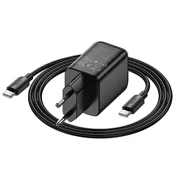 МЗП Hoco N54 Monsoon PD45W (1USB-C) + Type-C to Type-C Black - мініатюра 3