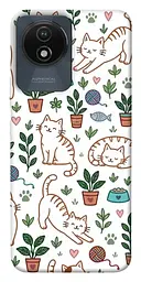 TPU чохол Demsky Cats pattern для Vivo Y02