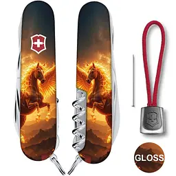 Складаний ніж Victorinox HUNTSMAN ZODIAC Вогняний пегас 1.3713.3.Z5250pk - мініатюра 3
