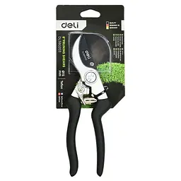 Секатор садовий універсальний сталь 55С 8,5" 210 мм Deli DL580203 - мініатюра 4
