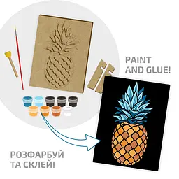 Картина 3D Rosa Talent Ананас МДФ 24.5х18.5 см (4823098540045) - мініатюра 3