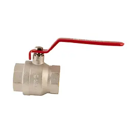 Кран кульовий Koer KR.214 - 2-1/2" FF ГГР (ручка "важіль" червона) KR4950 - мініатюра 5