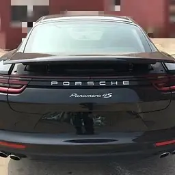 Емблема напис Porsche срібло матове 530×23мм пластик (на скотчі) - мініатюра 3