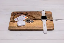 Органайзер з дерева для гаджета Apple ecoWalnut 290х200x15 мм - мініатюра 2