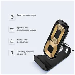 Зарядний пристрій ColorWay, бездротова зарядна підставка 15 Вт, чорний (CW-CHW31Q-BK) - мініатюра 5