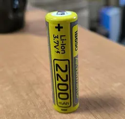 Акумулятор Rablex 18650 2200mAh Li-ion 3.7V (Жовтий) - мініатюра 3