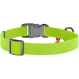Нашийник для тварин WAUDOG Waterproof з QR паспортом Ш 15 мм Д 25-35 см салатовий (27395) - мініатюра 2