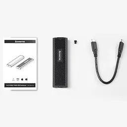 Зовнішня кишеня Chieftec M.2 PCIe NVMe/SATA SSD CEB-M2C-TLE USB3.2 Gen2 Type-C Tool-Less Aluminum/Plastic (CEB-M2C-TLE) - мініатюра 6