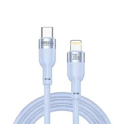 Кабель Brevia Type-C to Lightning 30W 1,2м, синій ZIP(52120UCLZ1)