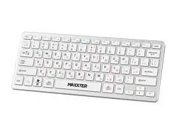 Клавіатура бездротова Maxxter KBW-C01S-UA, Silver, USB 2.4GHz, 78 кнопок, акумулятор 180 mAh - мініатюра 3