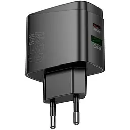Мережевий зарядний пристрій Hoco CS63A Bright Black PD65W (638470) [163531]
