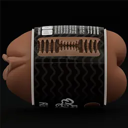Мастурбатор Slider Double-Ended Masturbator Ass and Vagina Brown - мініатюра 6