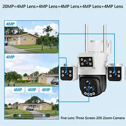 Зовнішня 20MP IP WiFi камера QEARIM PC-288-10K-5 Лінз 20X Zoom IPC 360 - мініатюра 9