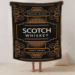 Плед плюшевий на подарунок 3D Scotch 160х200 см
