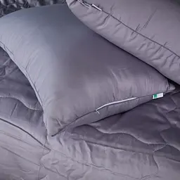 Літній постільний комплект MirSon Line Satin Premium Skyline Ecosilk King Size (2200010974881) - мініатюра 4