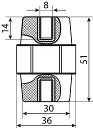 Ізолятор‑тримач SM51 АСКО‑УКРЕМ (A0150100005) - мініатюра 3