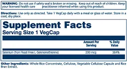 Селен Selenium Yeast Free 200 мкг 90 капсул - мініатюра 2