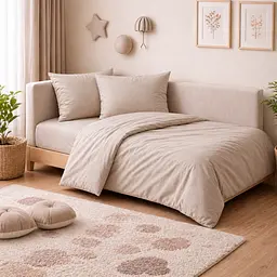 Дитяча постільна білизна MIRSON JUNIOR фланель Cappuchino 150х220см (2200012801840) - мініатюра 3