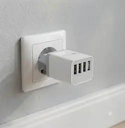 Адаптер Fast Charge 220v 4 USB D22 / Мережевий зарядний пристрій з підтримкою швидкого заряджання - мініатюра 2