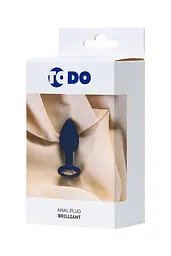 Анальна пробка ToDo Anal Plug Brilliant 7 см (синій) - мініатюра 12
