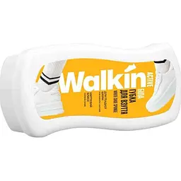 Губка для взуття WALKIN хвиля із гладкої шкіри біла