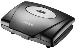 Бутербродниця Liberton LSM-7510, Black/Gray, 750W, пластини трикутні сендвічі 4шт, антипригарне покриття, індикатор готовності