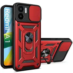 Чохол Ummi Camshield Serge Ring для Xiaomi Redmi A1 / A2 Червоний / Red - мініатюра 2