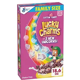 Сухий сніданок General Mills Lucky Charms Unicorn Cotton Candy Family Size 527г