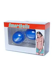 Вагінальні кульки Boss Series Smartballs, 19 см, синій - мініатюра 4