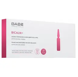 Ампулы-концентрат Babe Laboratorios Bicalm+ с антикуперозным действием и для снятия раздражения на коже, 10 x 2 мл (8436571630377)