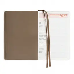 Щоденник діловий Leo Planner 2027 Lizard А5 твердий кремовий 368 сторінок (252769) - мініатюра 4