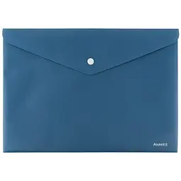 Папка-конверт Axent 1412-05-А A4 Earth colors на кнопці, синя(12)(240) - мініатюра 2