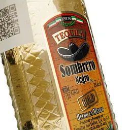 Текіла Sombrero Negro Gold 38% 0.05 л - мініатюра 3