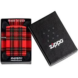 Запальничка Zippo 49352 Red Plaid Design - мініатюра 2
