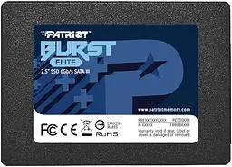 SSD накопичувач Patriot Burst Elite 480GB 2.5" 7 mm SATA III - мініатюра 4
