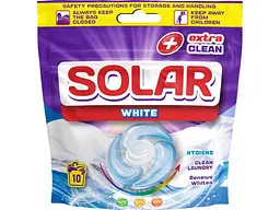 Капсули для прання SOLAR 10шт White Білих речей