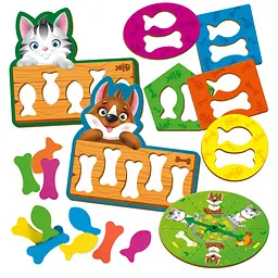 Гра-сортер "Нагодуй пушистиків" ZB2002-07 Vladi Toys (укр) - мініатюра 3