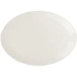 Тарілка МВМ My Home Перлина овальна 25.8x18.4 см біла (KP-93 S WHITE)