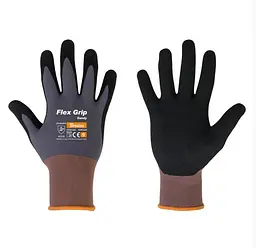 Рукавички захисні Bradas FLEX GRIP SANDY нітрил розмір 9 RWFGS9