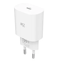 Зарядний пристрій мережевий MAKE 25W GaN3 Mini Type-C PD3.0 White - мініатюра 4