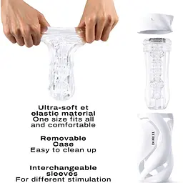 Мастурбатор Dorcel Deep Blow White - мініатюра 4